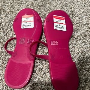 Stuart Weitzman hot pink sandals